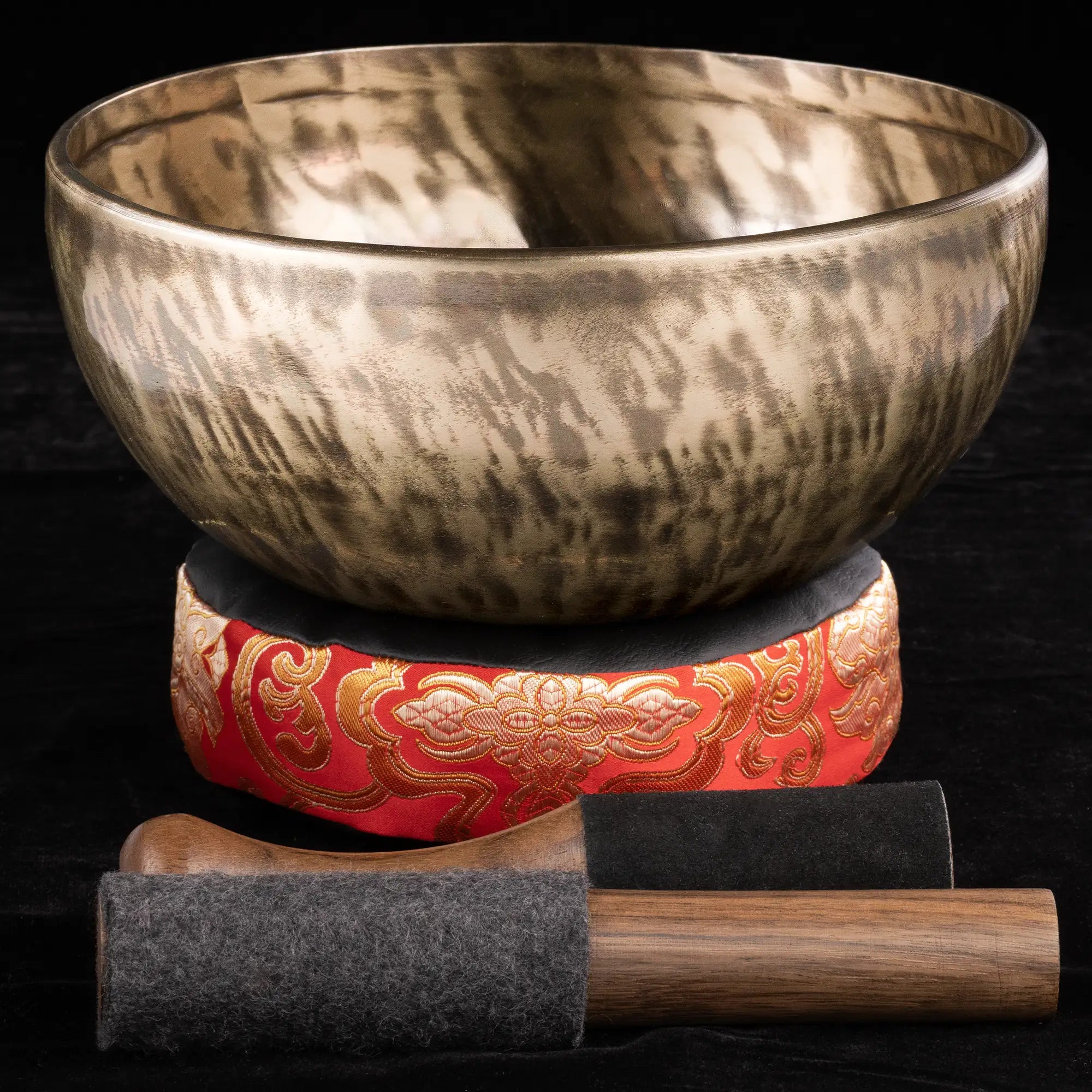 Jambati Tibetan Singing Bowl HW774 - 9 3/8” D#3 & A4.