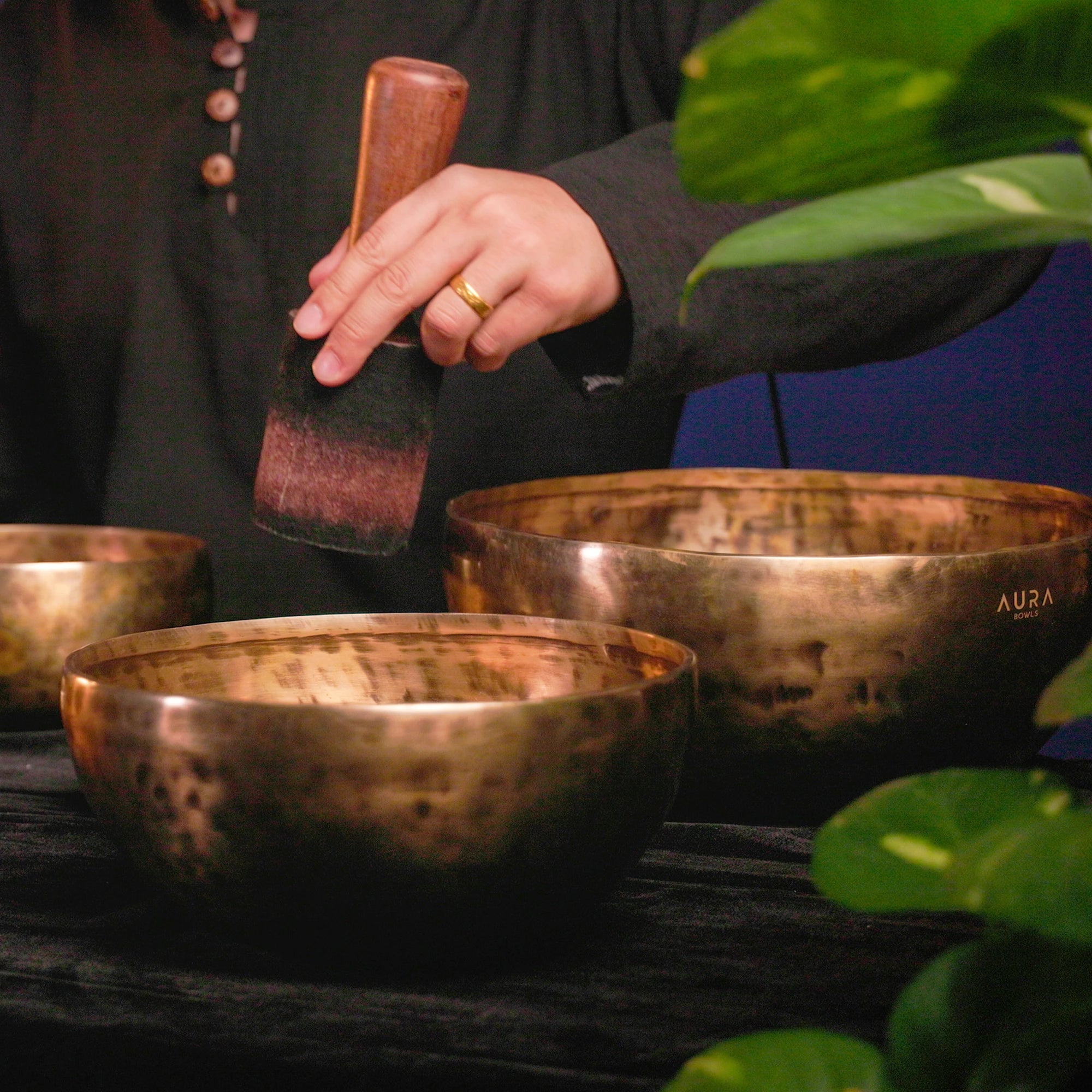 Jambati Tibetan Singing Bowl HW665 - 10 3/8", B2 & F#4.