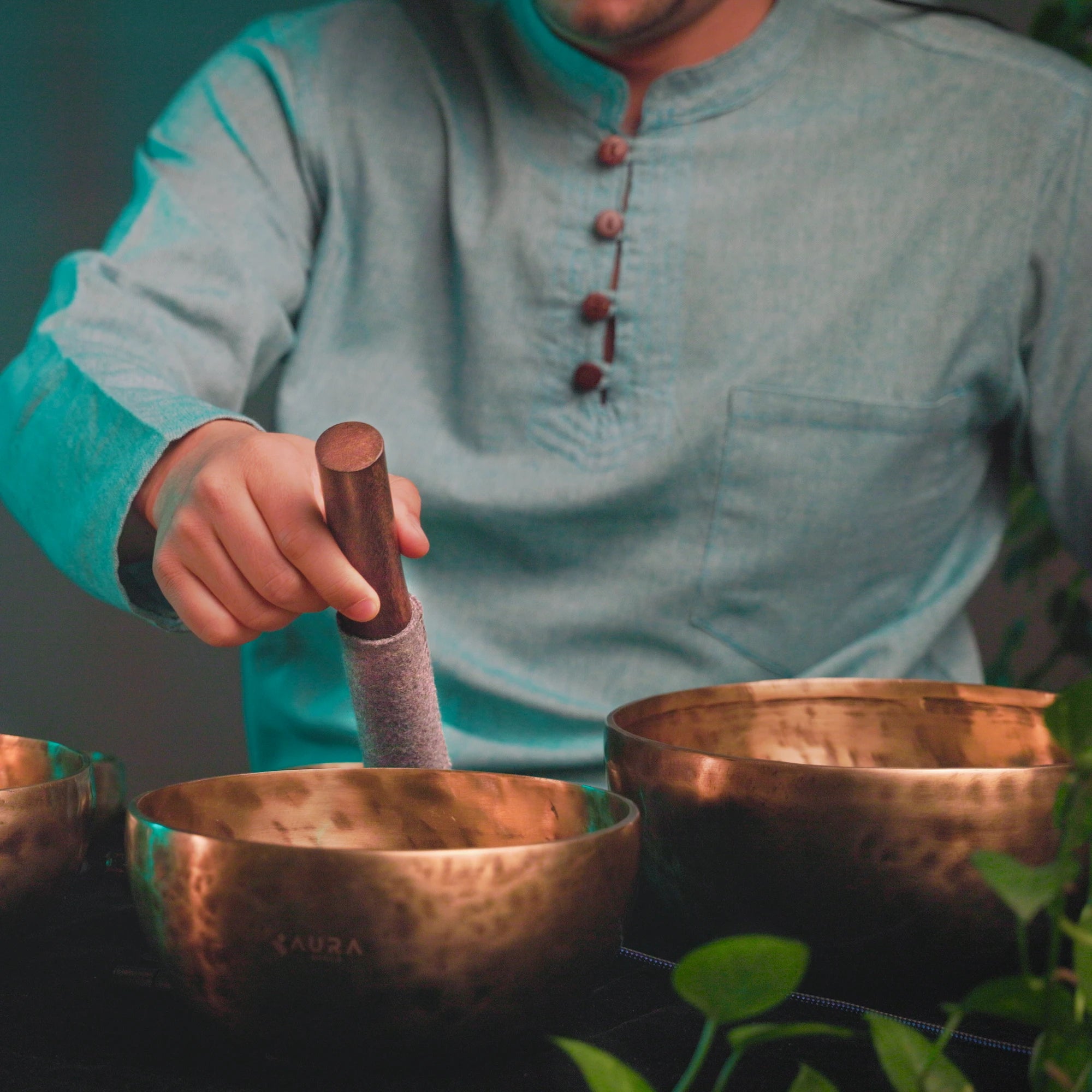 Thadobati Tibetan Singing Bowl TH331- 8", A3 & E5.