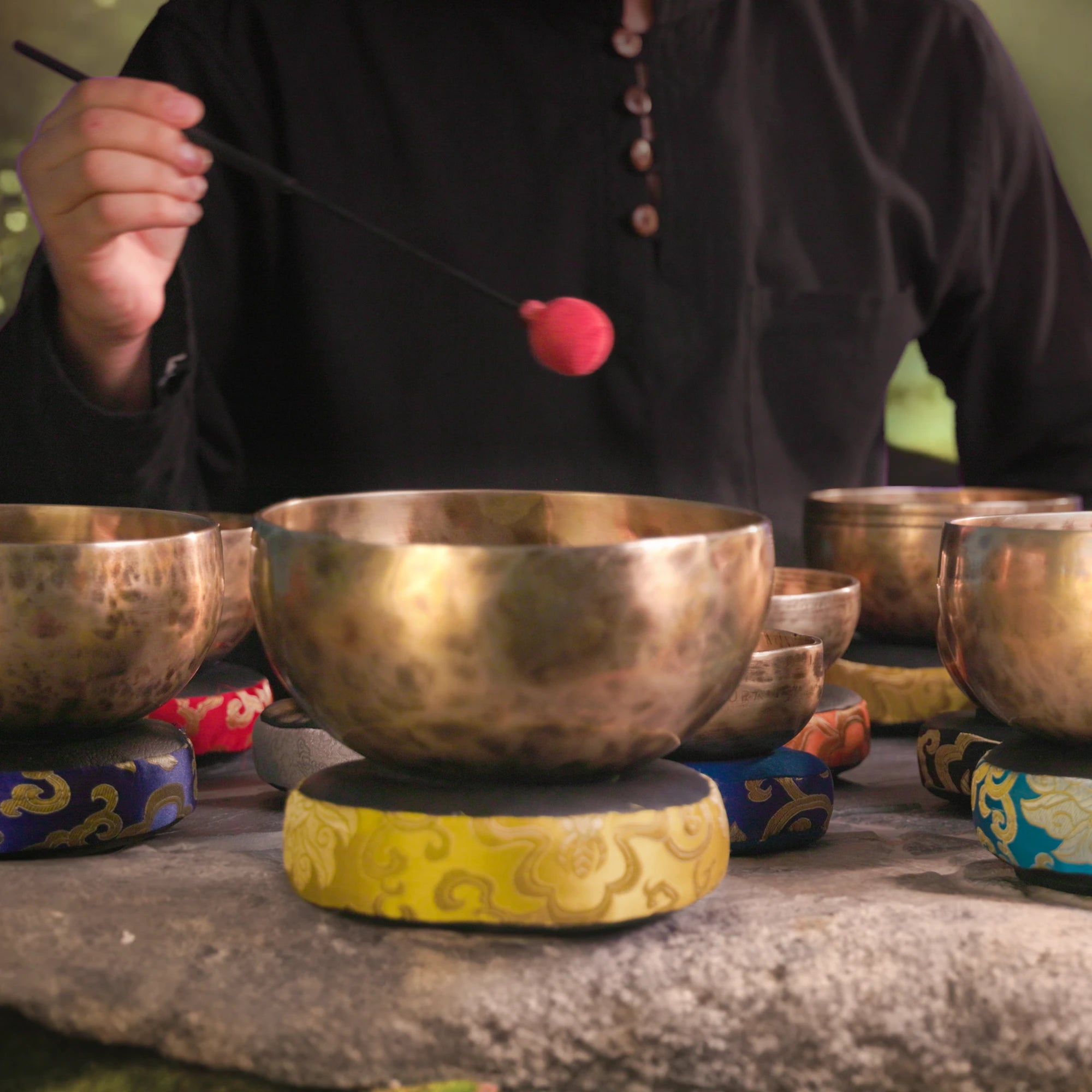 Thadobati Tibetan Singing Bowl TH49- 6 1/2", B3 & F5.